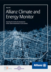 Allianz Climate and Energy Monitor: Assessing the needs and attractiveness of low-carbon investments in G20 countries